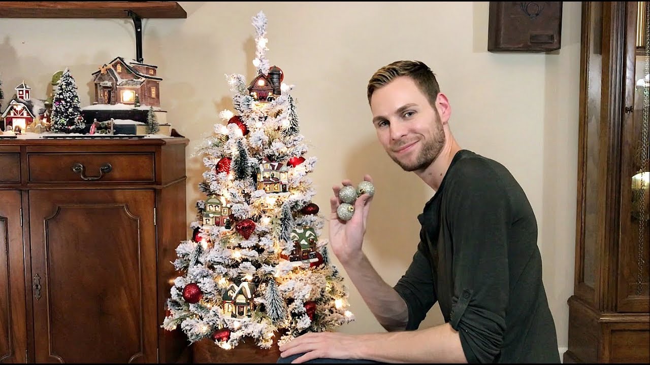 Christmas Village Tree  - Miniature Christmas Village Display - Christmas Decorating