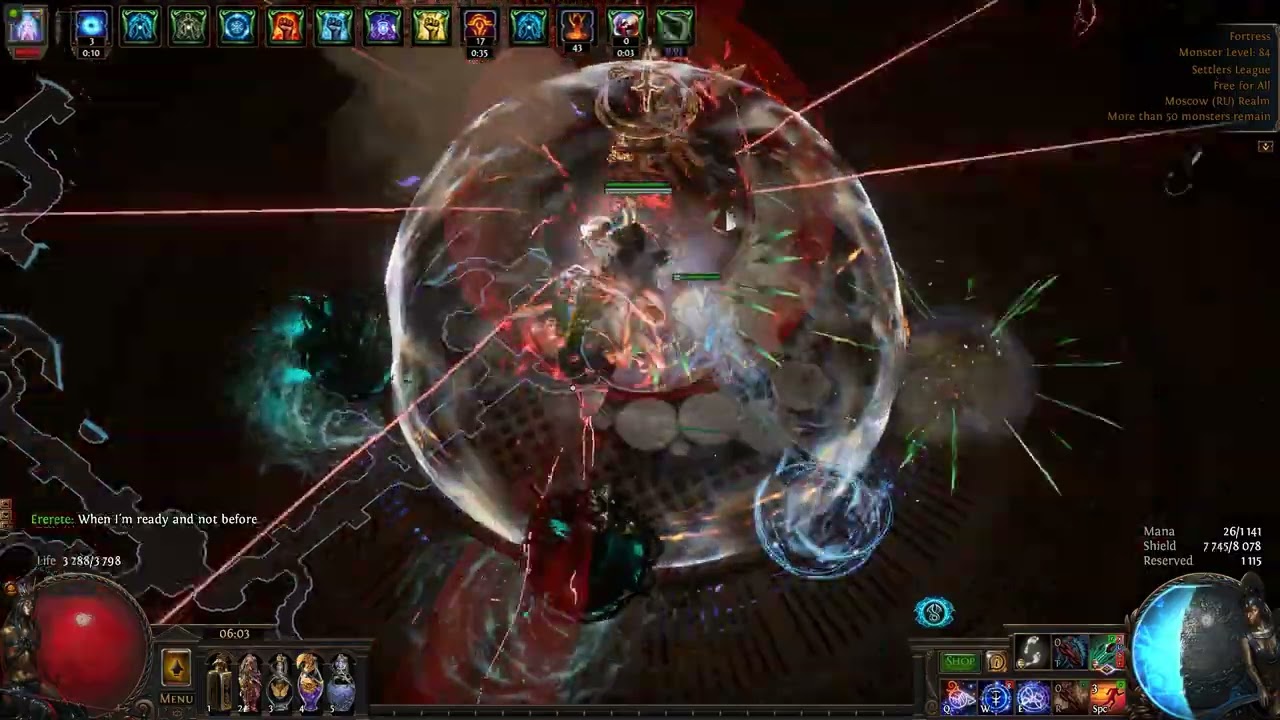 Poe T17 Witch EK - Ethereal Knifes, map + boss showcase + harbingers