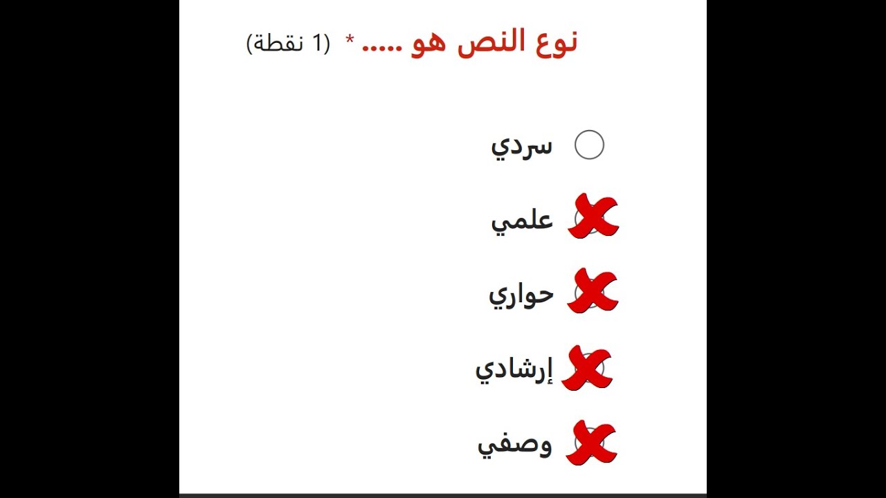 فهم المقروء : تحديد نوع النص - شرح مبسط