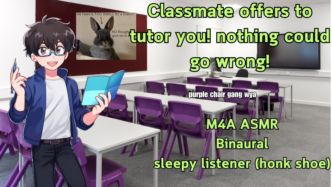 Classmate offers to tutor you! Definitely no malicious intent! |M4A ASMR| Binaural | Actual tutoring