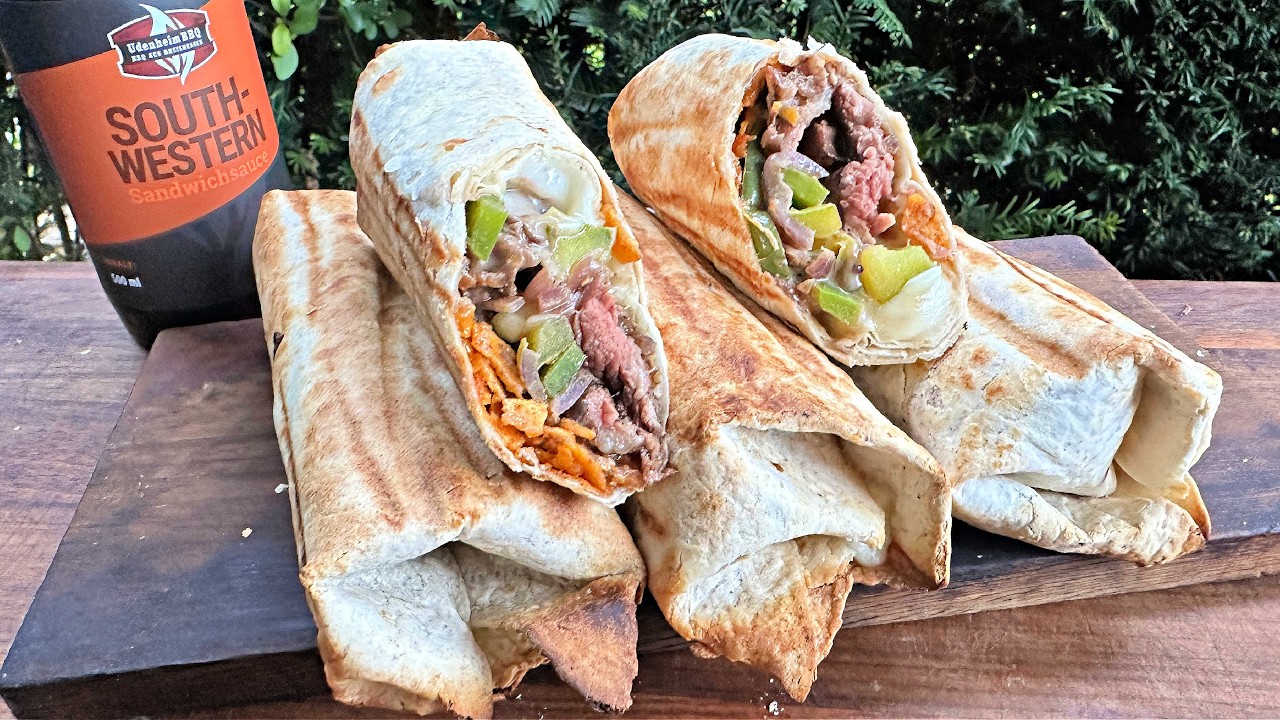 Philly Cheese Steak Burritos - Mit saftigem Flap Steak