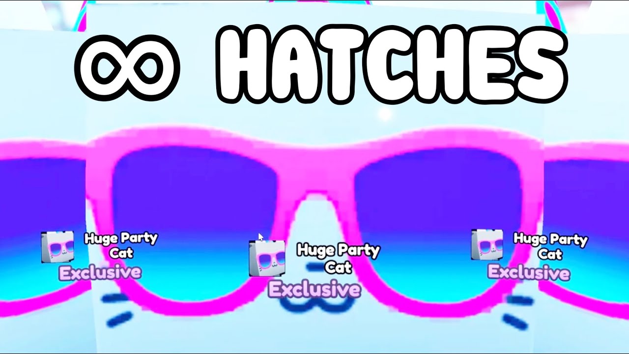 🥳How To Hatch *INFINITE* HUGE PARTY CATS In Pet Simulator X Anniversary Event!