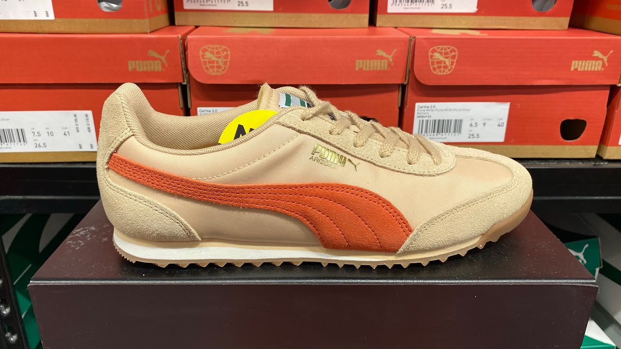 Puma Arizona Nylon (Light Sand/ Red Fire) - Style Code: 398682-11