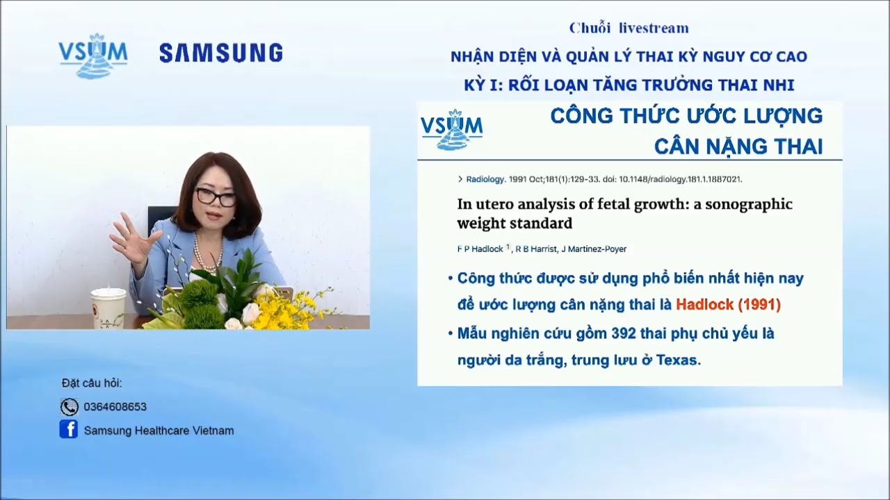 Siêu âm đánh giá sinh trắc học và sự tăng trưởng thai, ThS.BS Hà Tố Nguyên