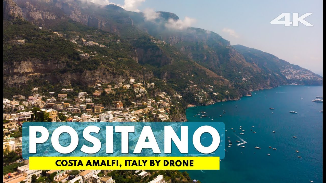 Positano Costa Amalfi, Costiera Amalfitana, Amalfi Coast Italy | 4K drone footage, DJI Mavic