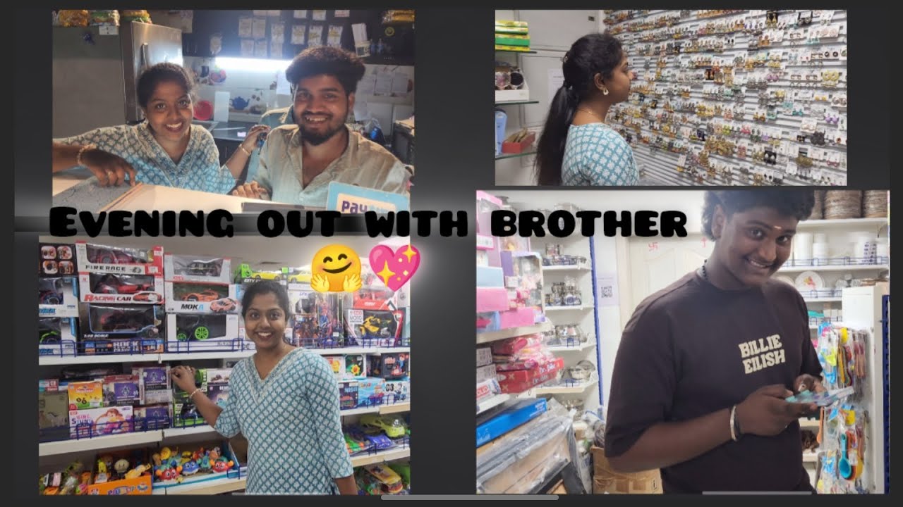 Evening vlog💖with brother 🤗