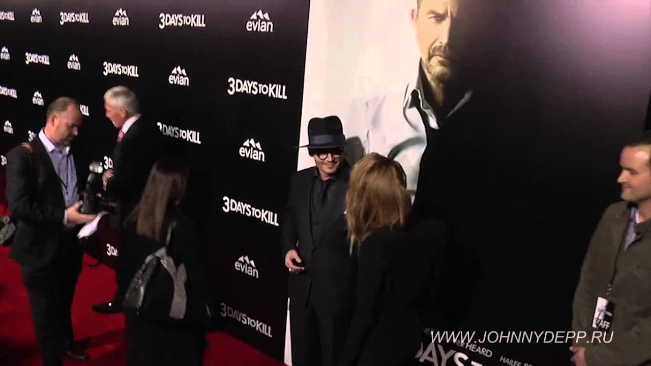 Johnny Depp, Amber Heard first official Redcarpet together at 3 Days To Kill LA premiere