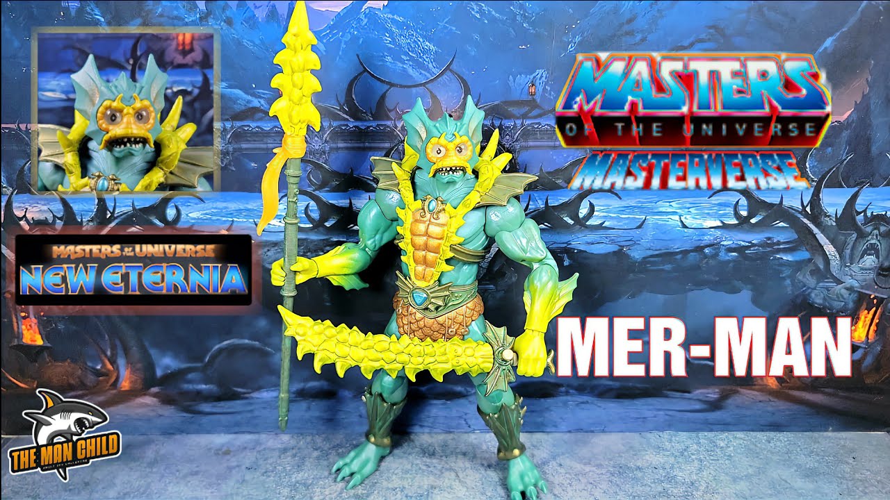 MOTU Masterverse New Eternia MER-MAN Figure Review with Parts swapping!
