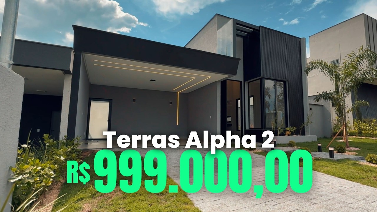 Casa no Terras Alpha 2 – 3 Suítes, Piscina Aquecida | R$ 999.000