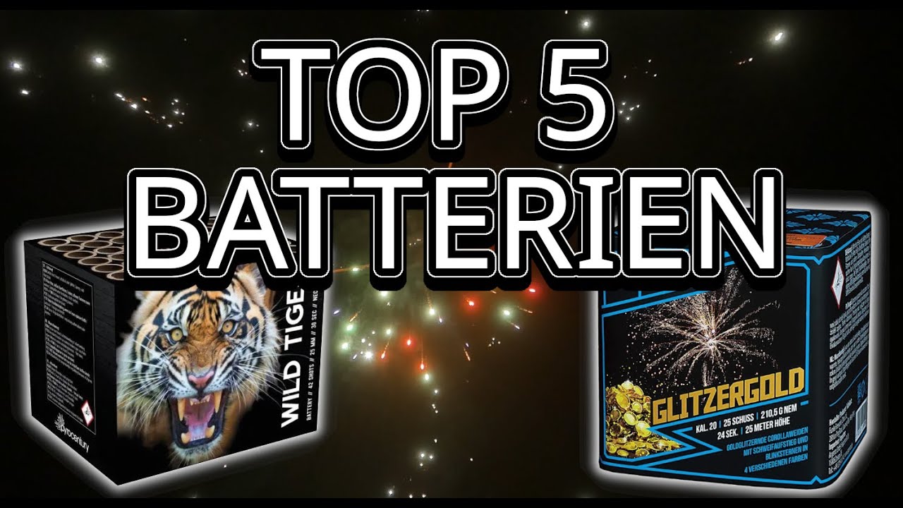 💥 TOP 5 FEUERWERK BATTERIE F&Uuml;R SILVESTER 2025/2026 💥