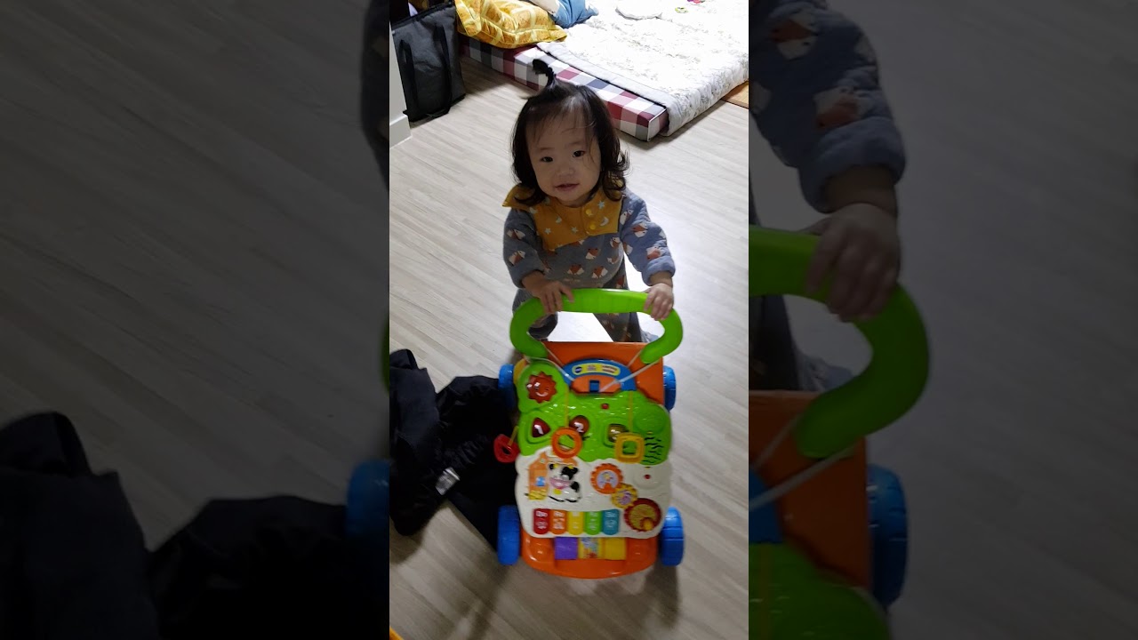 [한일가족] 하짱의 걸음마. [日韓家族]ハーチャンのあんよ練習^^