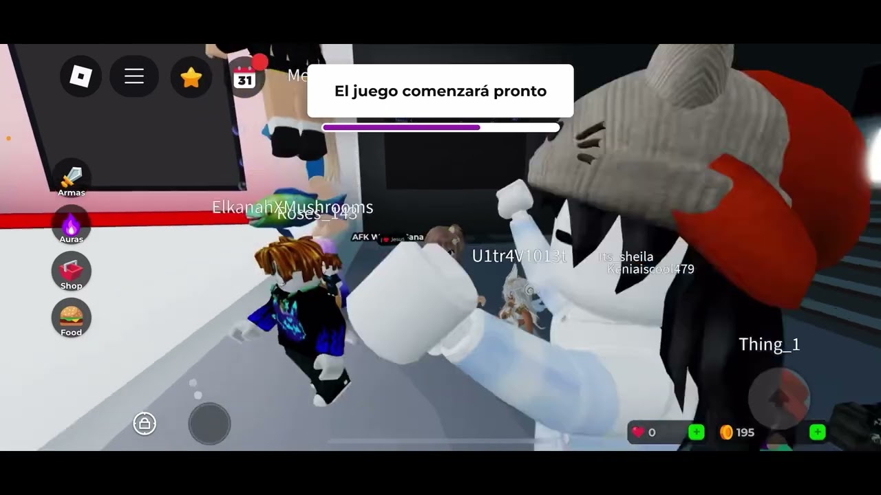 Jugando a elige una comida en Roblox 😋🍕￼