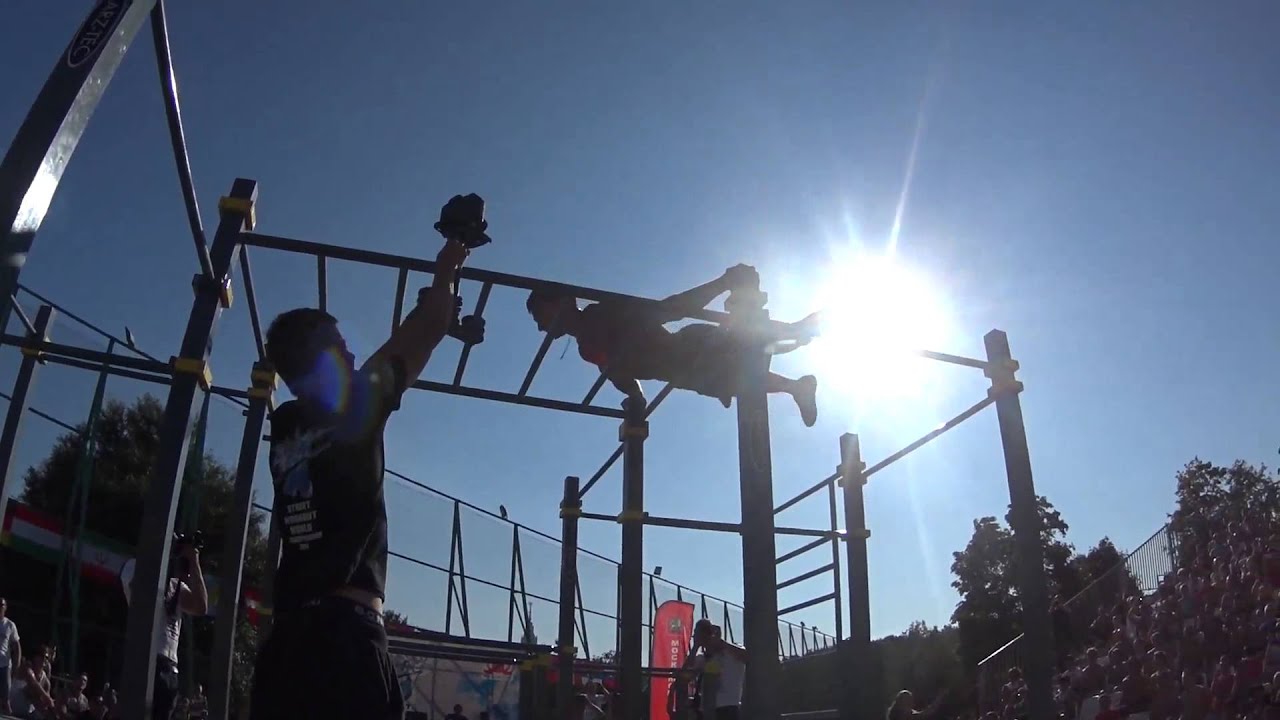 Дмитрий Кузнецов 2 выход. Чемпионат мира Street Workout 2014. Москва, Лужники