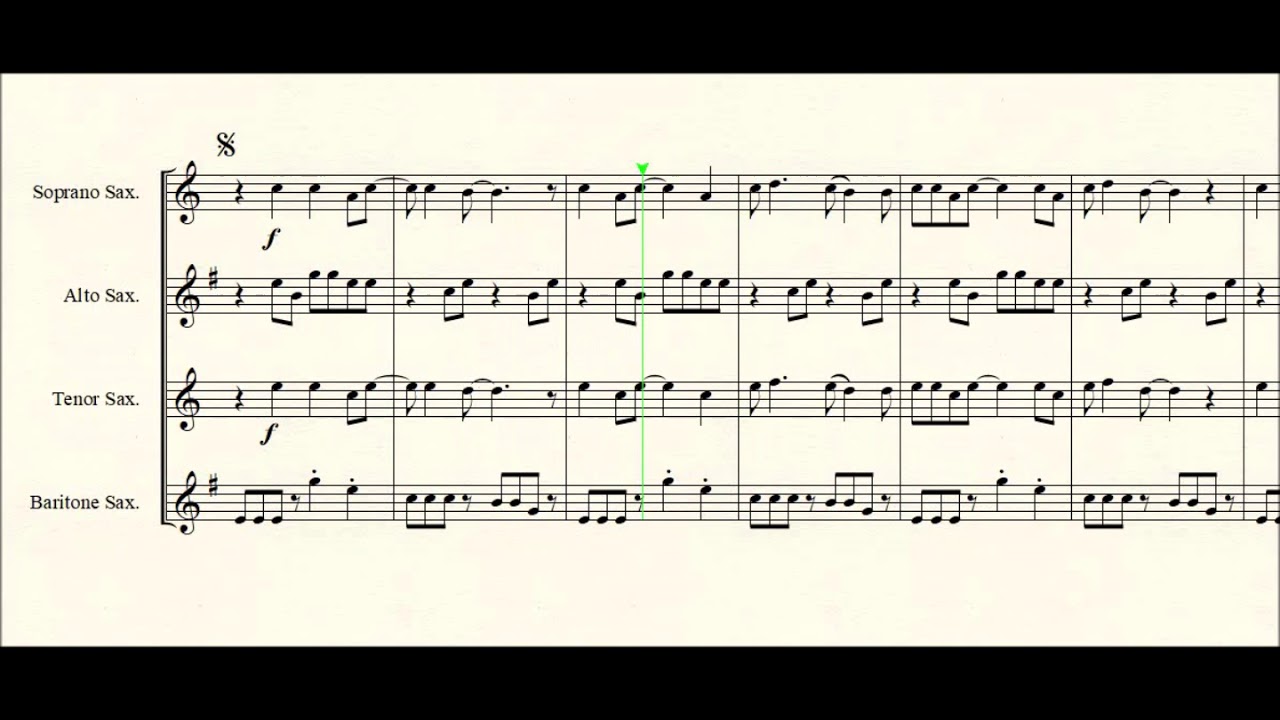 Sweet Dreams (Are Made Of This) for Saxophone quartet.