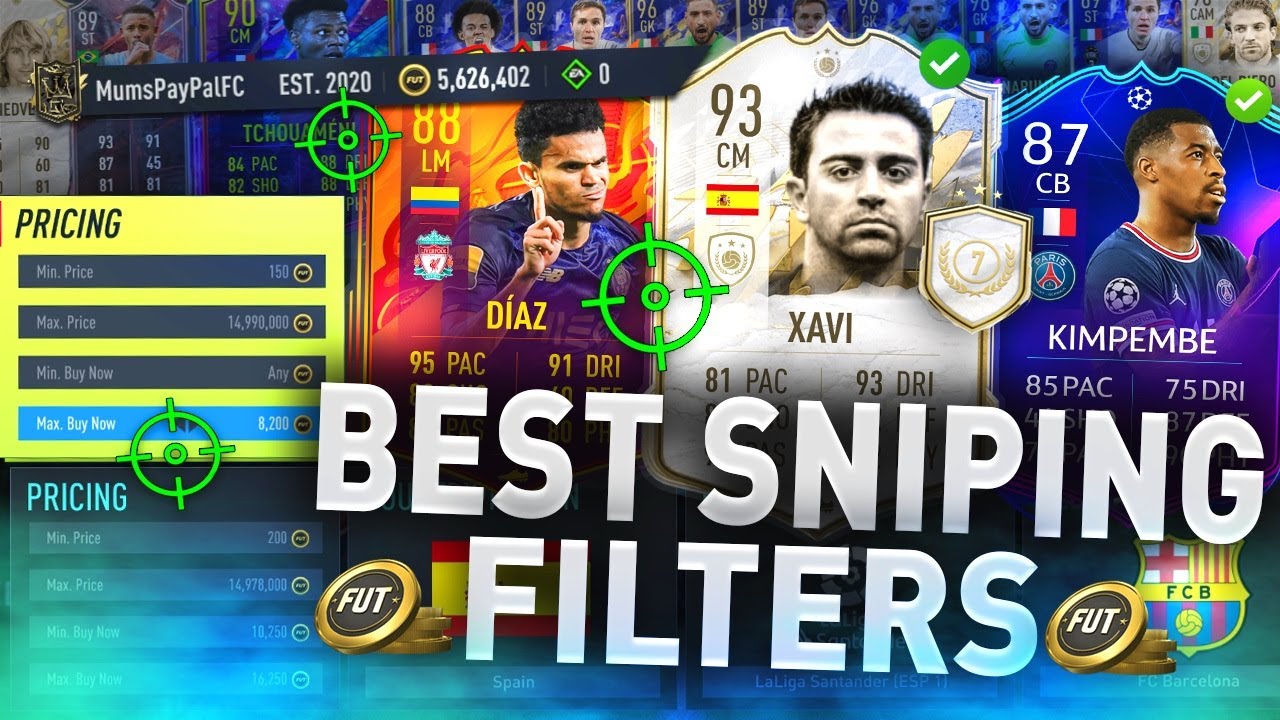 EASY WAY TO MAKE 200K COINS RIGHT NOW?! 🤩 (FIFA 22 BEST SNIPING FILTERS TO MAKE COINS)