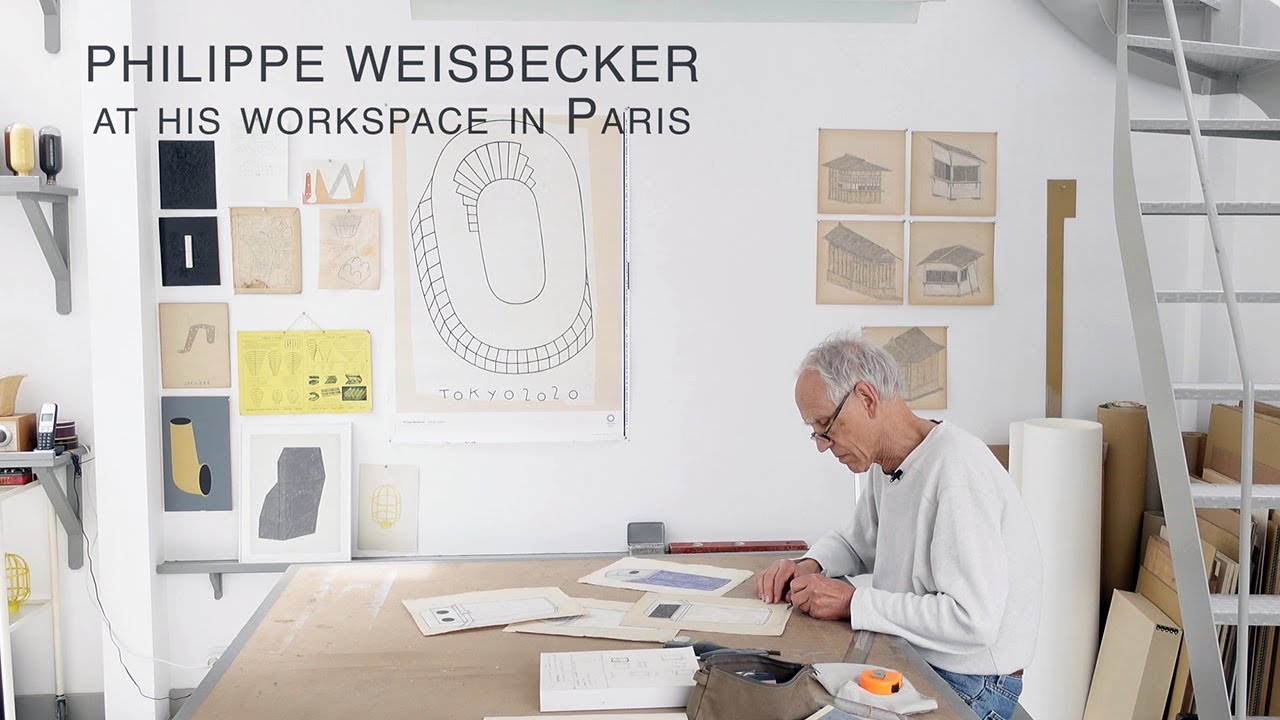 ‘Philippe Weisbecker at his workspace in Paris’（Japanese and English）