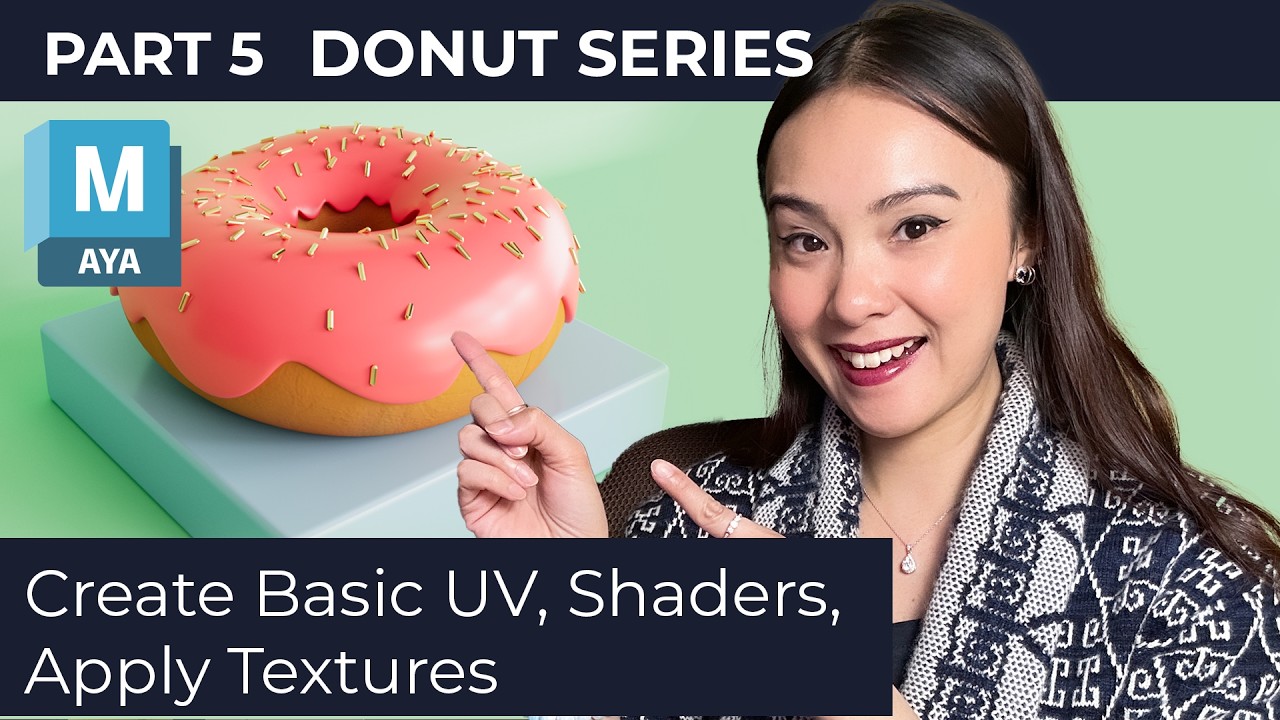 Part 5 Create UVs, Shaders and Textures Autodesk Maya 2026 Tutorial for Beginners