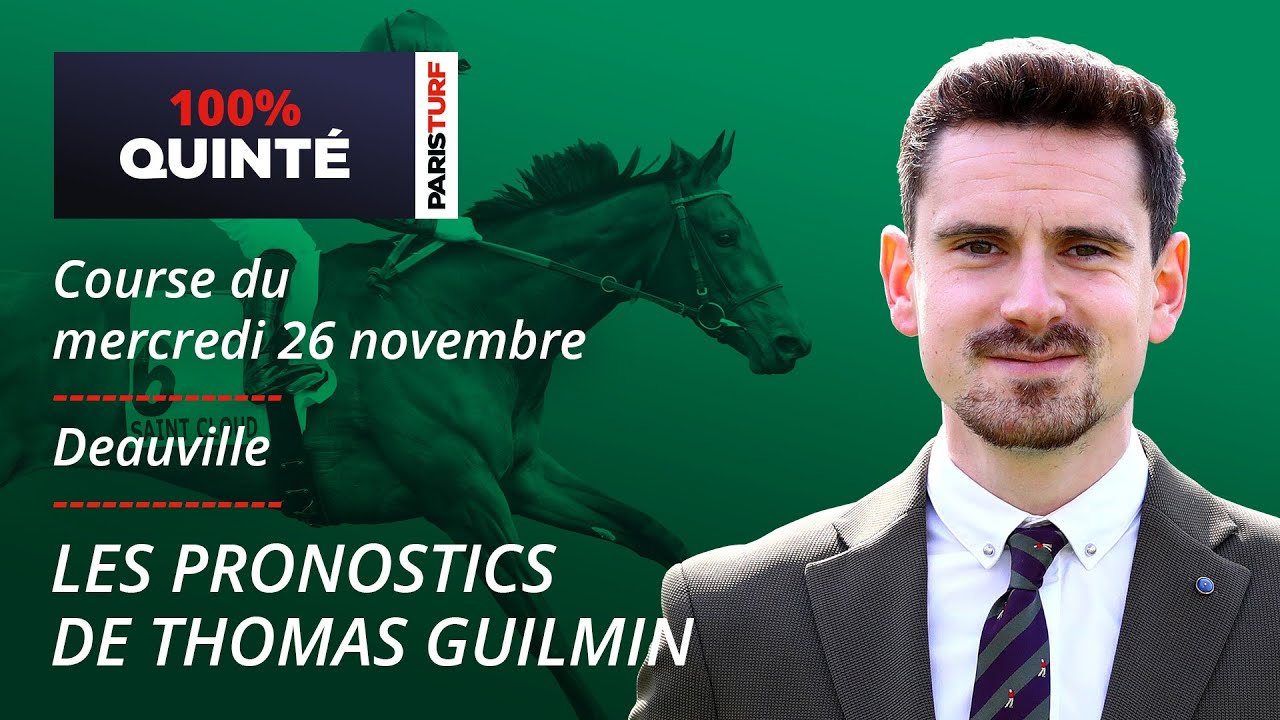 Pronostics Quinté PMU - 100% Quinté du Mercredi 26 novembre à Deauville