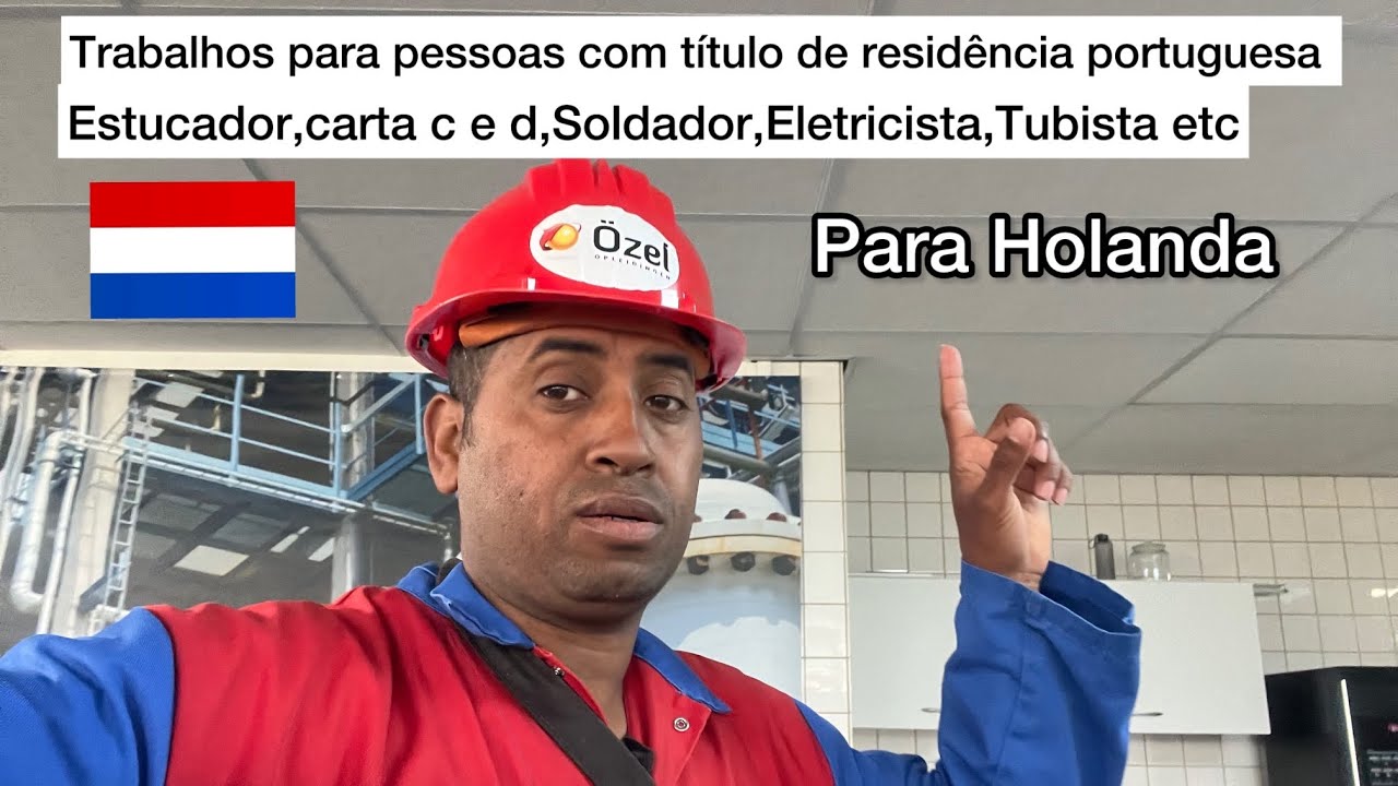 EMPRESAS NA HOLANDA PROCURAM ELETRICISTA,ESTUCADOR,SOLDADOR,TUBISTA
