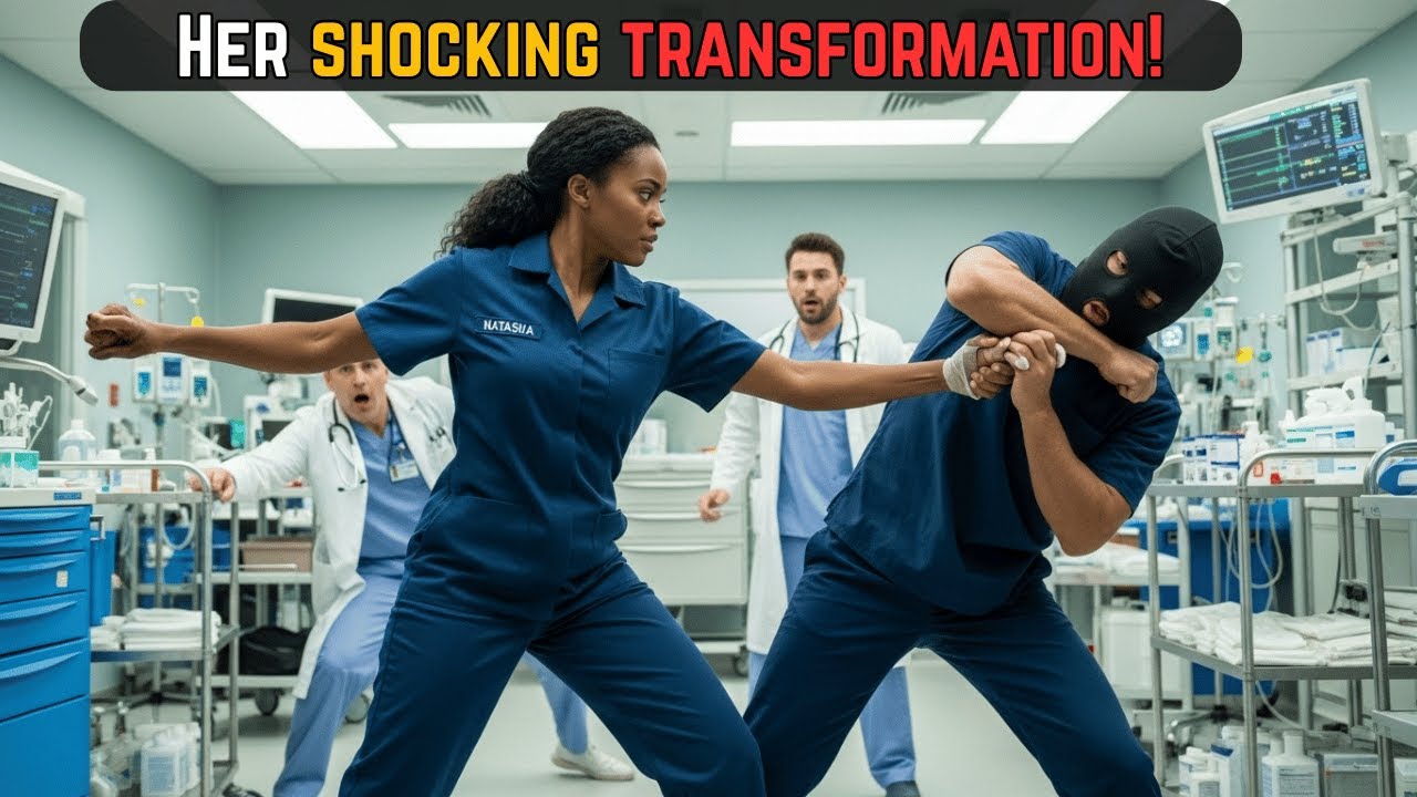 Hospital Janitor Lady Hides a Deadly Secret — Until Gunmen Storm the Emergency Room.