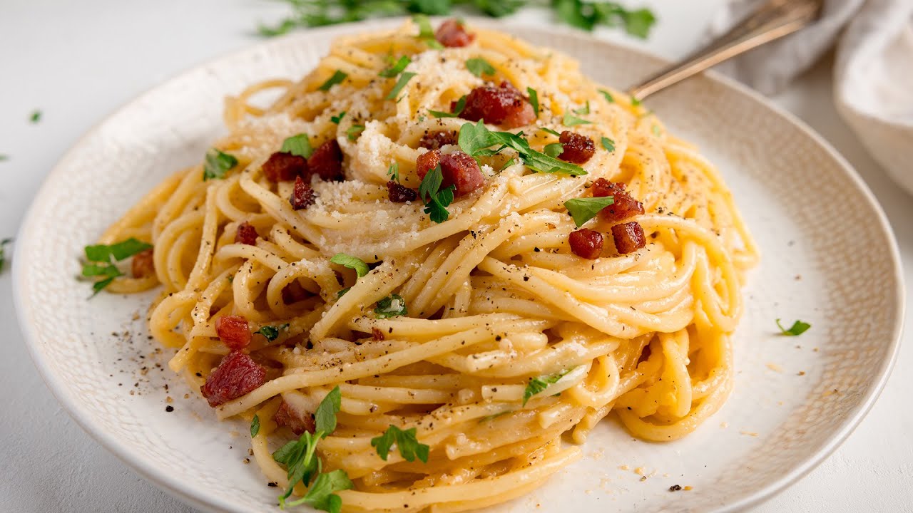 Almost Authentic Carbonara - No cream though I promise!
