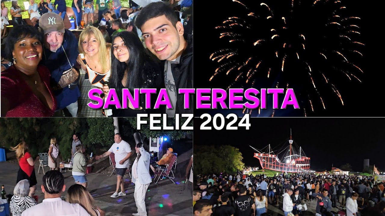 Asi Recibimos El AÑO 2024 En La Ciudad De Santa Teresita, Partido De La Costa. Argentina