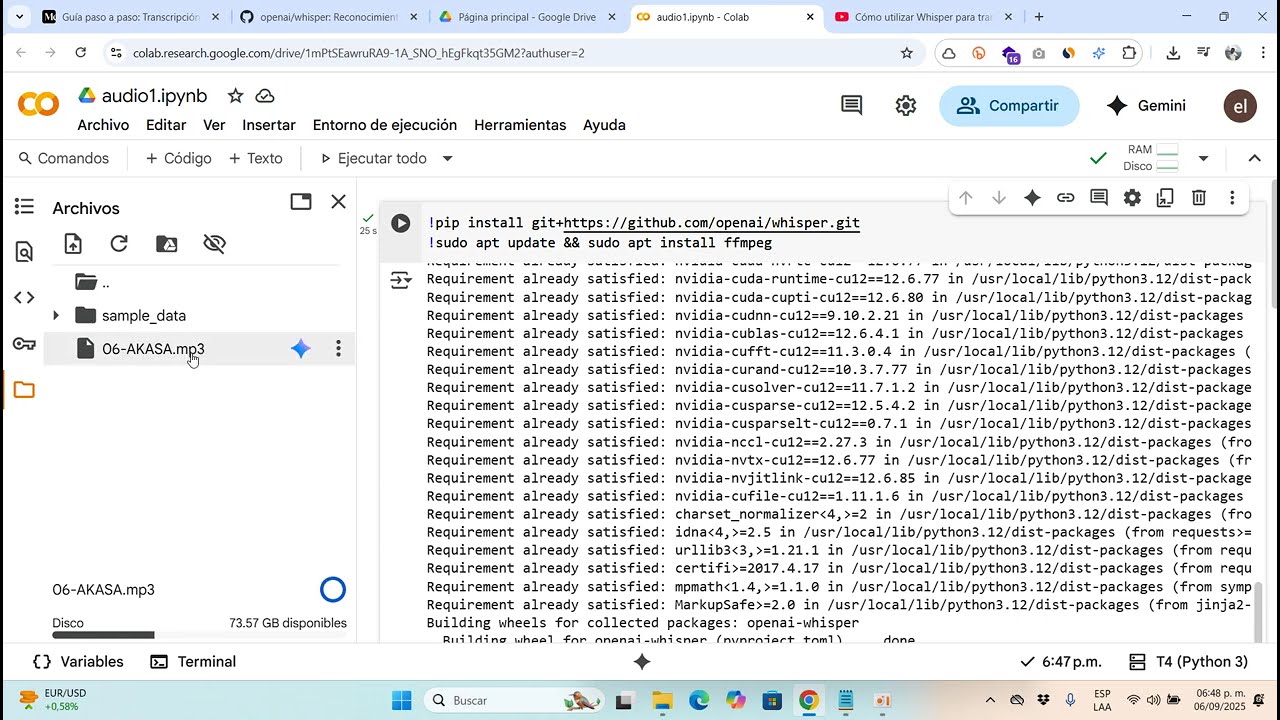 Cómo transcribir audios gratis con Whisper y Google Colab 2025