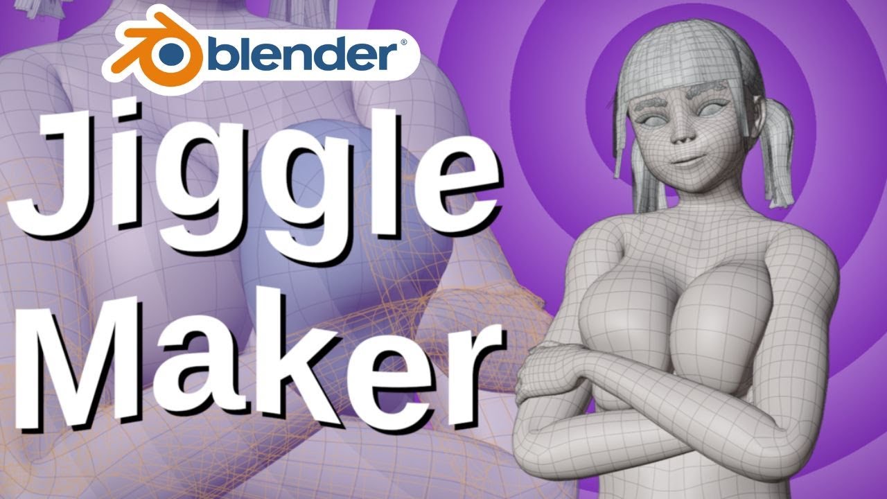JiggleMaker Blender | Realistic Jiggle Physics in Blender | Wiggle Effects