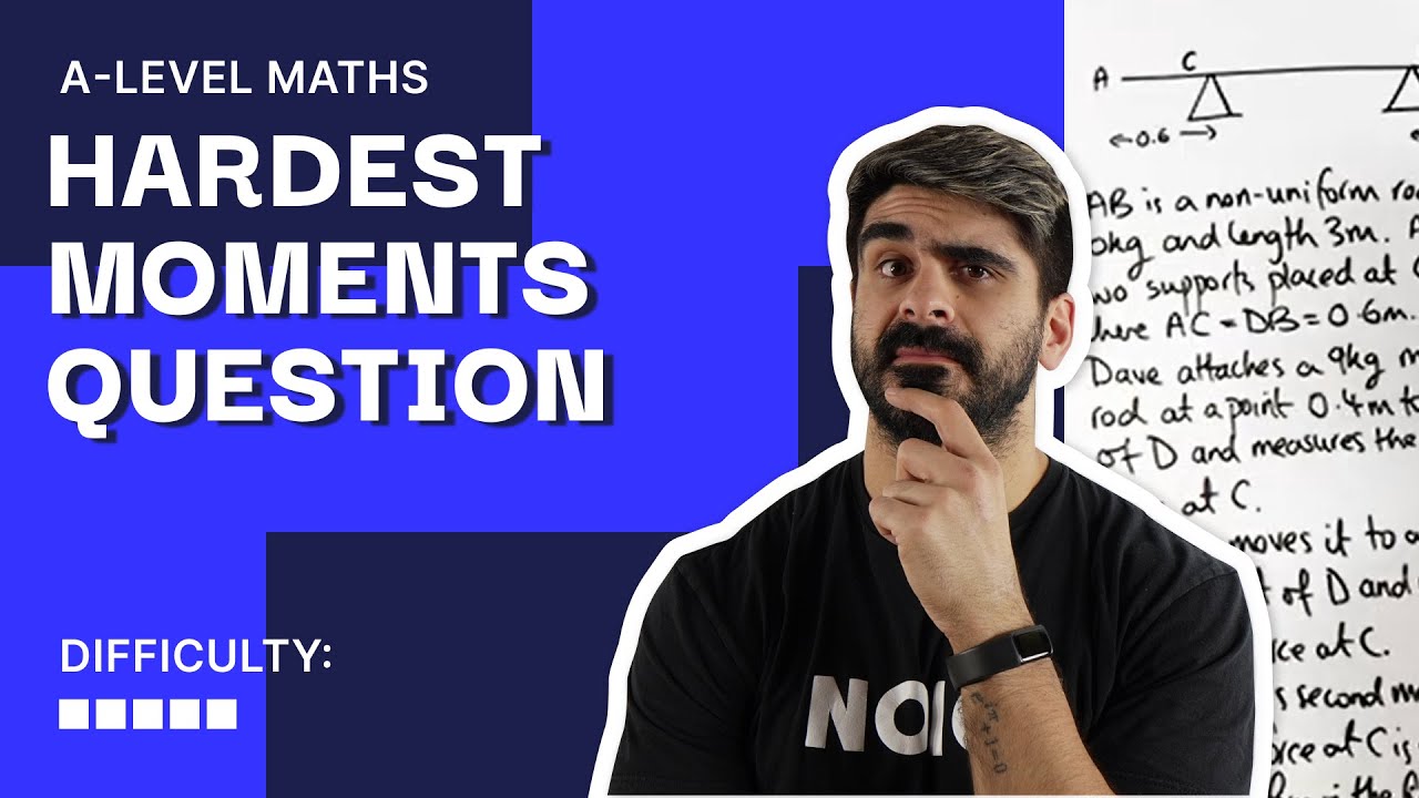 60. HARDEST EVER MOMENTS QUESTION EVER | A LEVEL MATHS