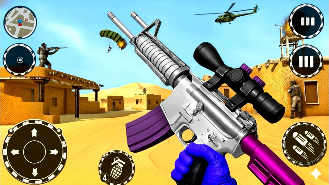 FPS Robot Shooter Strike Anti-Terrorist Shooting🚁🪂 New #2026​ Update  Android GamePlay