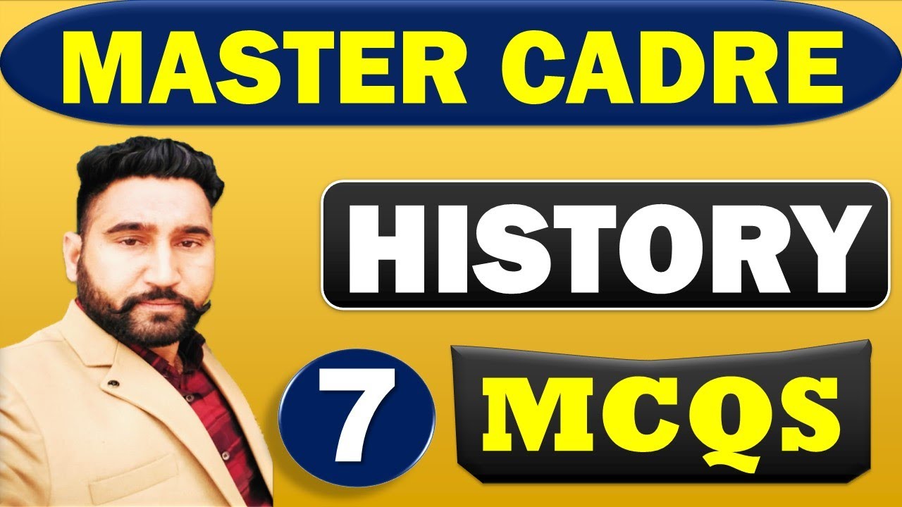 SST MASTER CADRE & LECTURAR 343 /HISTORY /SOICIAL STUDY/MCQS CLASS -7 BY HARJEET SIR