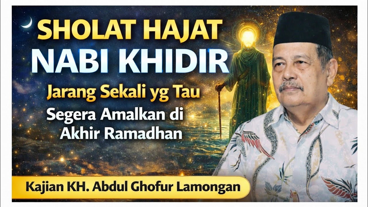 Cara Sholat Hajat Nabi Khidir || Prof. Dr.KH.Abdul Ghofur Lamongan 