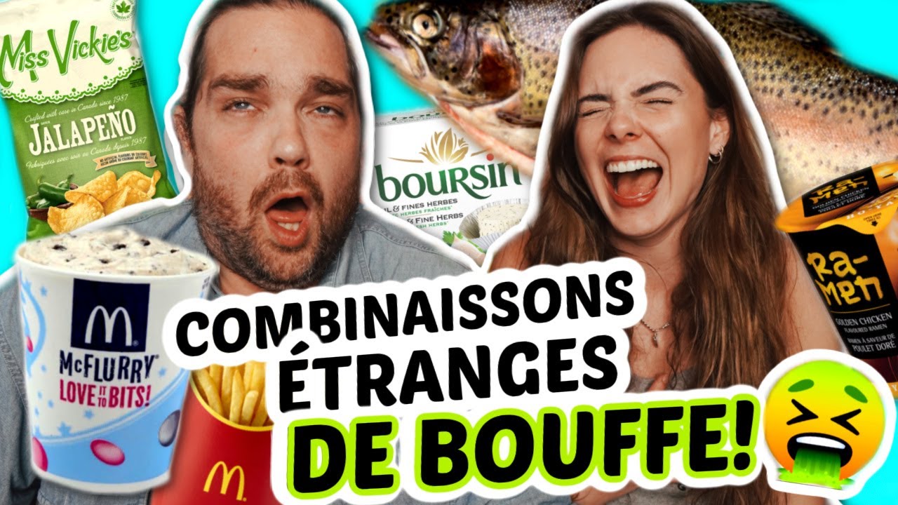 ON GOÛTE VOS COMBINAISONS ÉTRANGE DE BOUFFE!