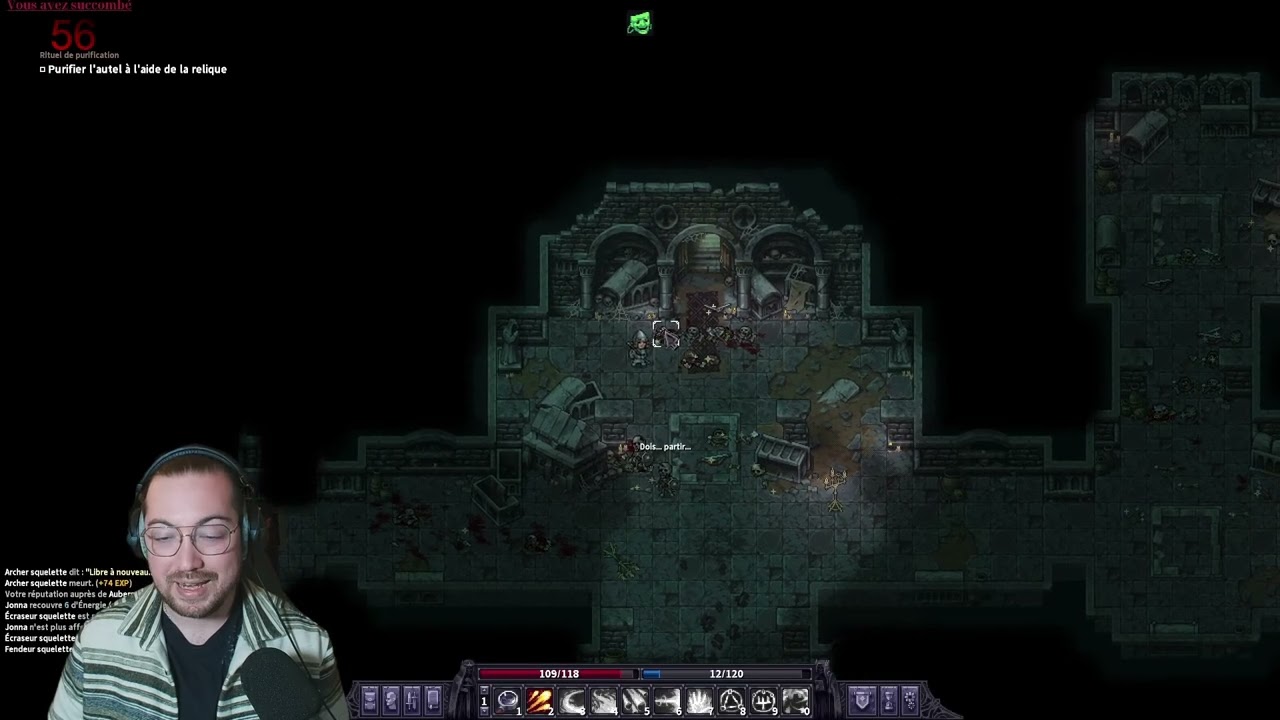 Stoneshard épisode 55 victoire sur le donjons squelette