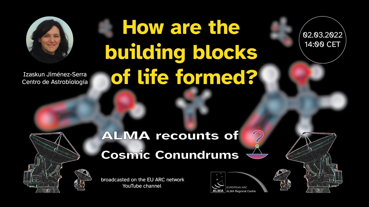 ALMA recounts of cosmic conundrums: Izaskun Jim&eacute;nez-Serra (Centro de Astrobiolog&iacute;a)