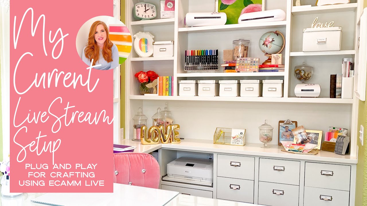 My Livestreaming and Recording Setup For Crafting Plug And Play Using Ecamm Live