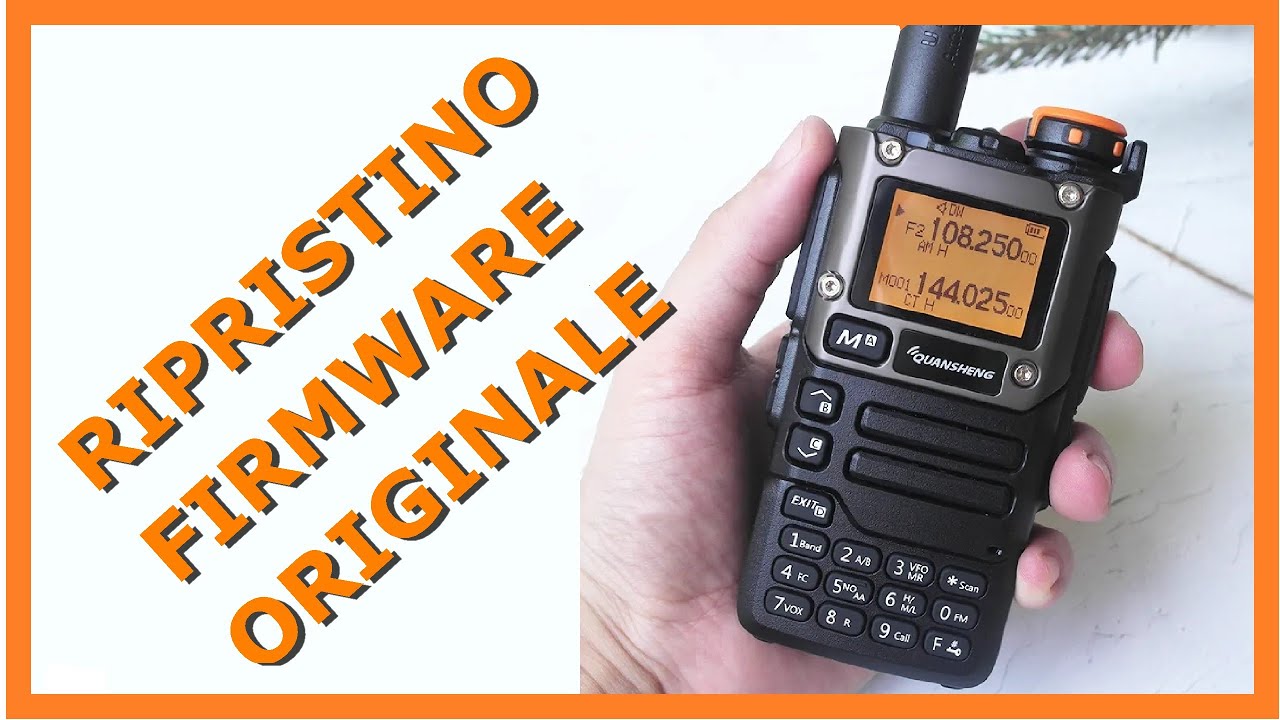 Guida facile al ripristino del firmware originale su Quansheng UV-K5