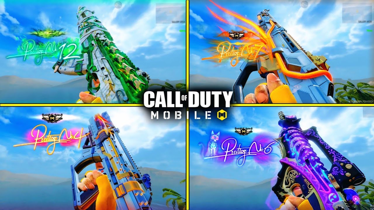 ALL 16 Prestige Guns In COD Mobile | EVERY Prestige Weapons Inspection & Kill Effects In CODM In HD