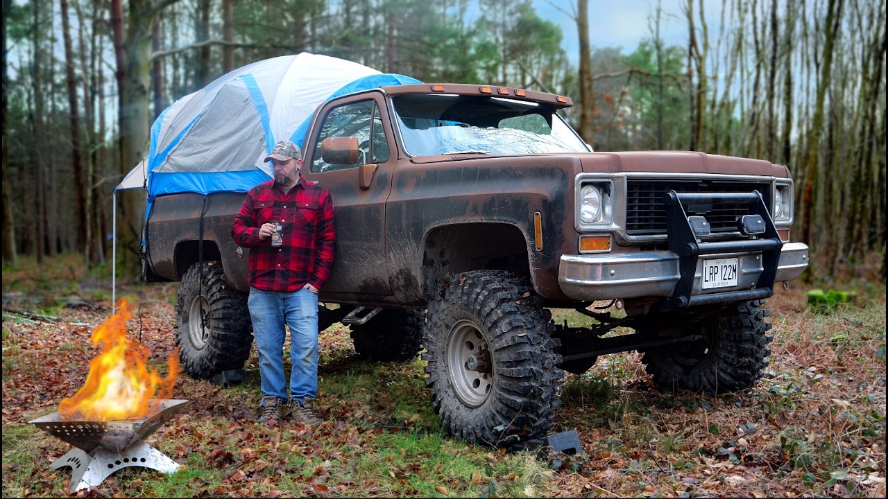 Offroad Camping in a 50 Year old Chevy Squarebody
