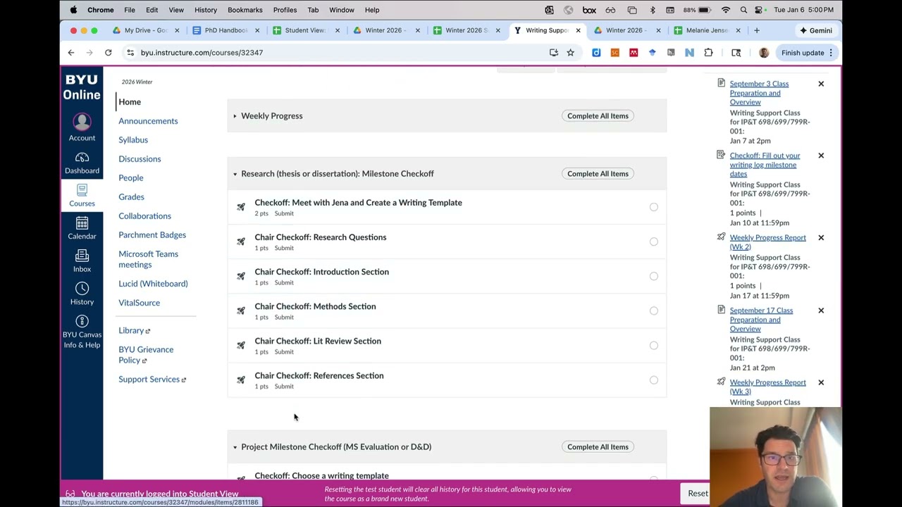 IP&T writing support overview