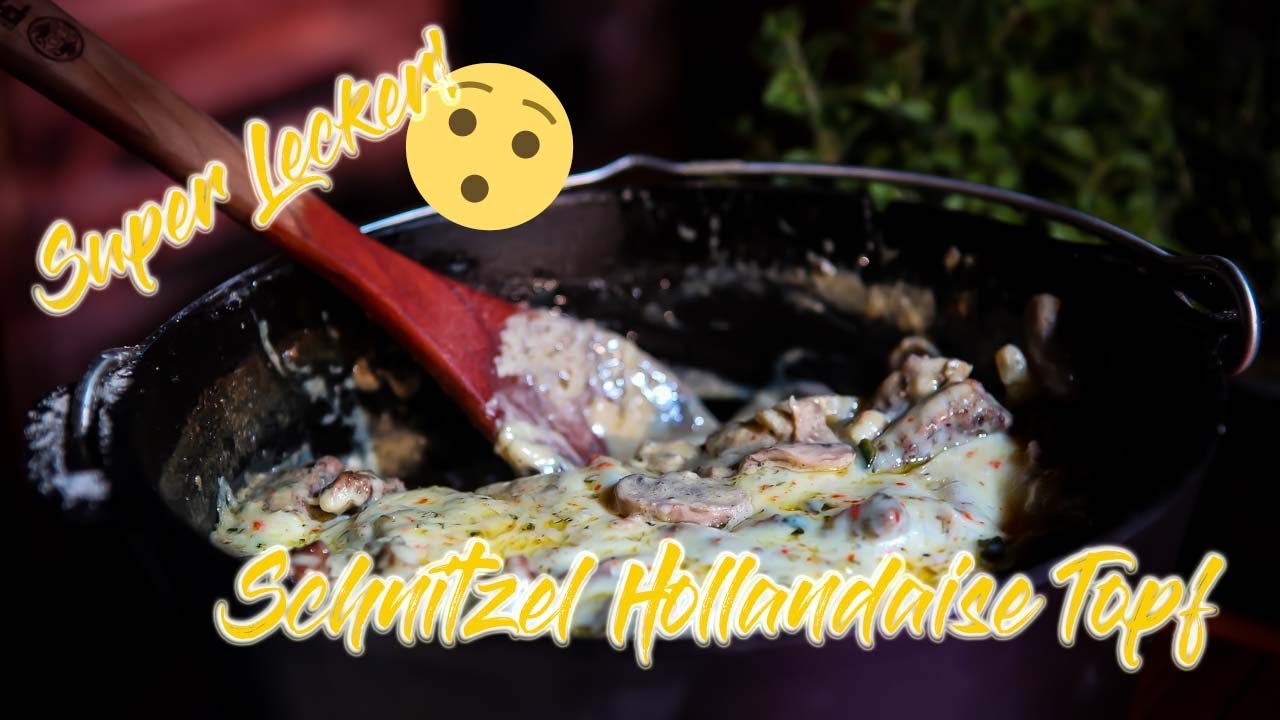 Schnitzel Hollandaise Dopf aus dem Dutch Oven 🥘 [Deutsches Rezept]