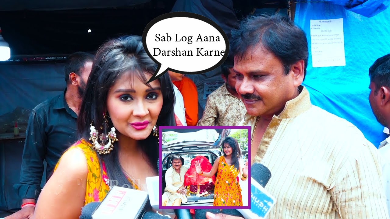 इस बार हमने पगड़ी वाले गणपति लाये है | Kanchi Singh Takes Home Ganeshji From Andheri |