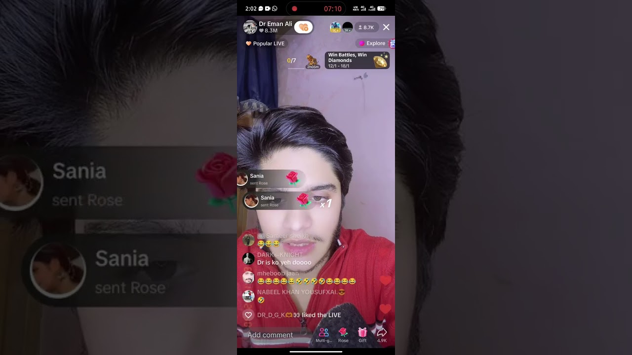 Dr eman live with beautiful girls 😍
