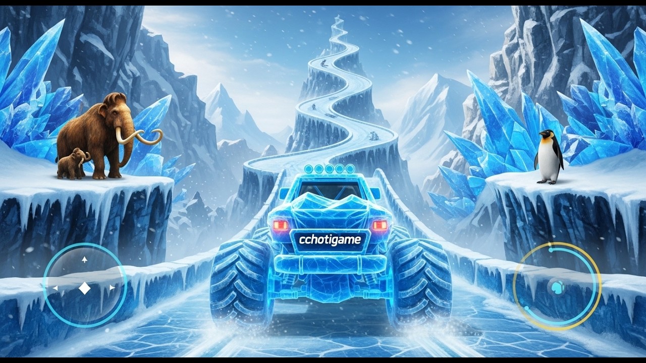 Monster Truck Stunt Games: Ice Offroad Simulator
