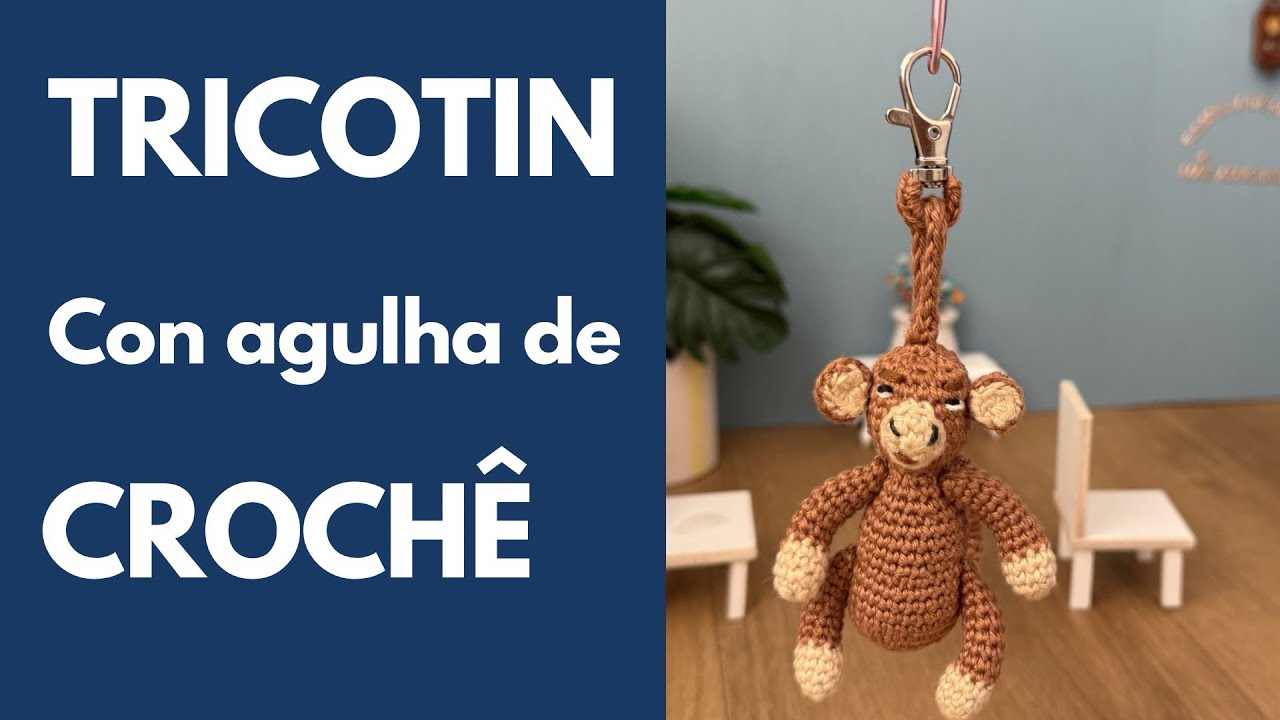 Aprenda a técnica do TRICOTIN usado a agulha de crochê 