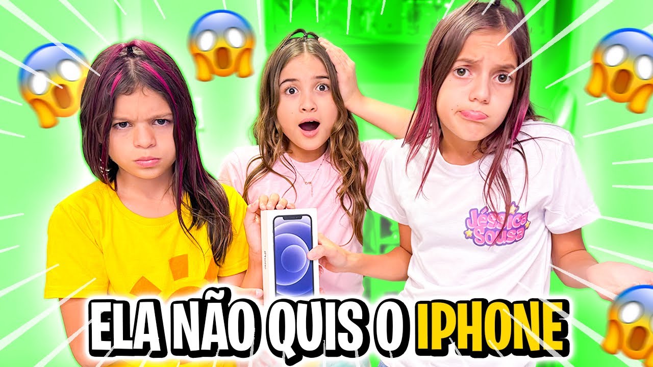A PRIMA CHATA DA JÉSSICA GANHOU UM IPHONE 11 DE PRESENTE E NÃO GOSTOU (Jéssica e família)