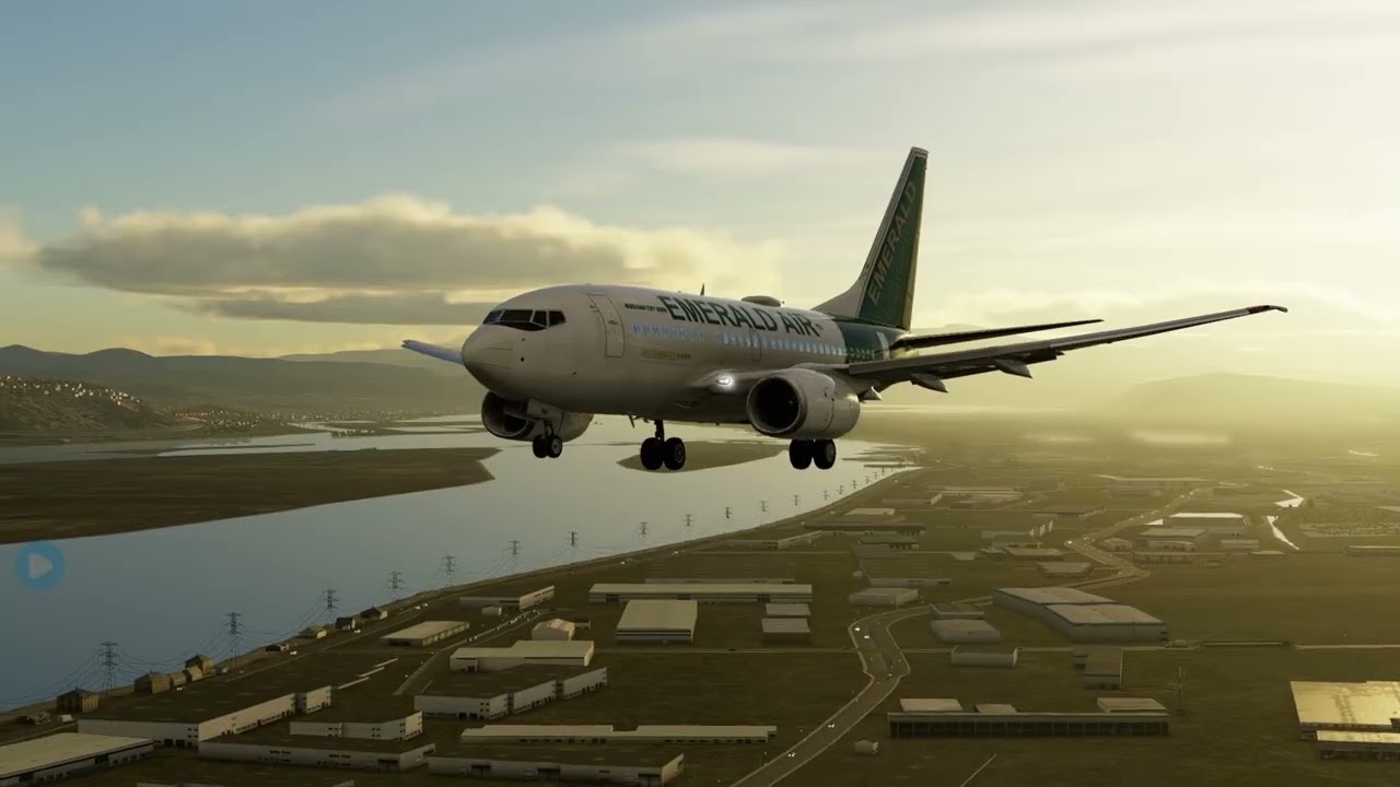 Xplane 12.4 B737-600 (Level Up) KPDX (Portland) arrival.