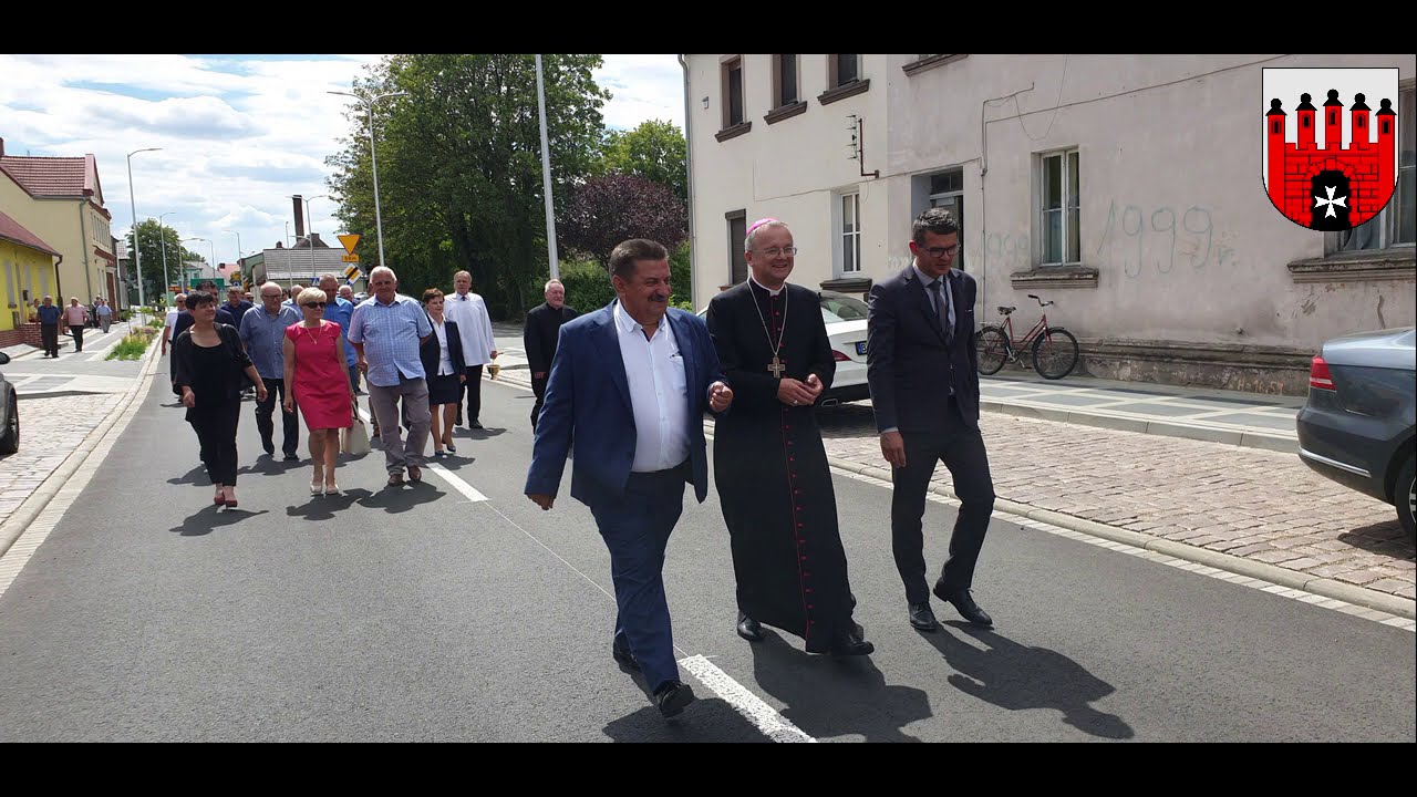 2020.07.24 otwarcie przebudowanej ul. Sikorskiego wraz z częścią ul. Paderewskiego w Słońsku