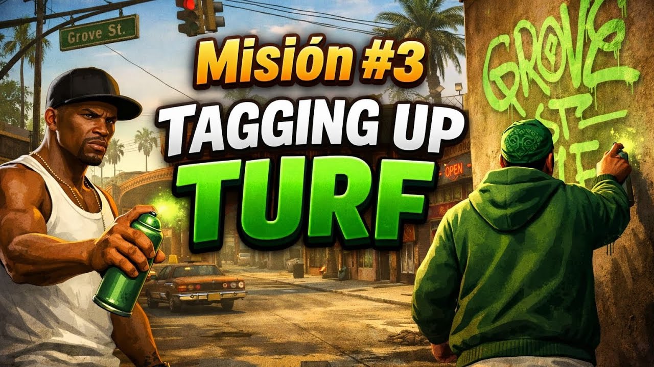 GTA SAN ANDREAS: Misión #3 Tagging Up Turf