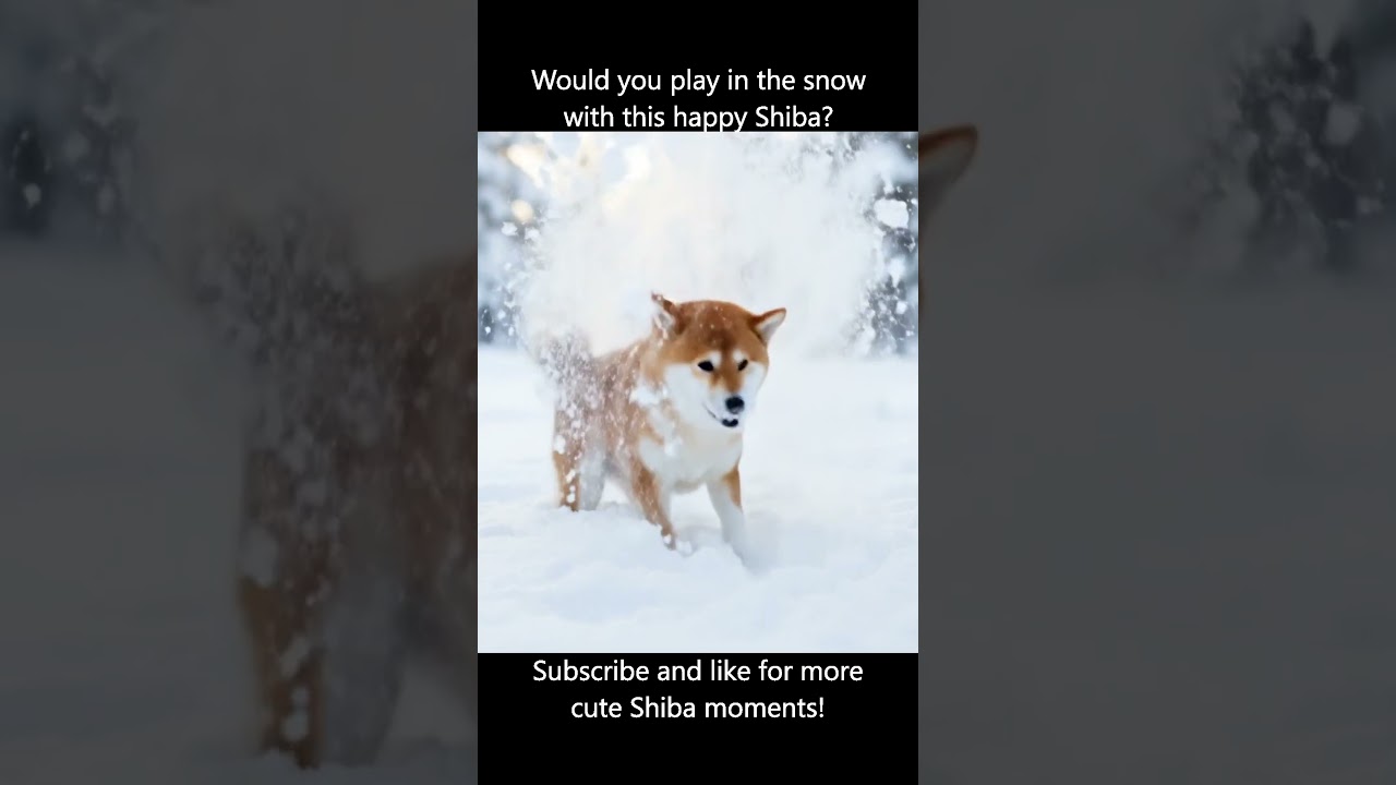 Adorable Shiba Inu Plays in the Snow | Cutest Winter Dog Moments Ever! 
